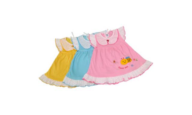 Dress Bayi Queen Bee/Terusan Bayi/Baju Bayi Perempuan