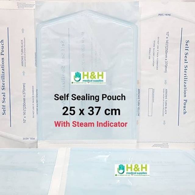 Self Sealing Sterilization Pouch 25 x 37 cm