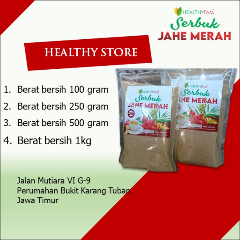

serbuk jahe merah