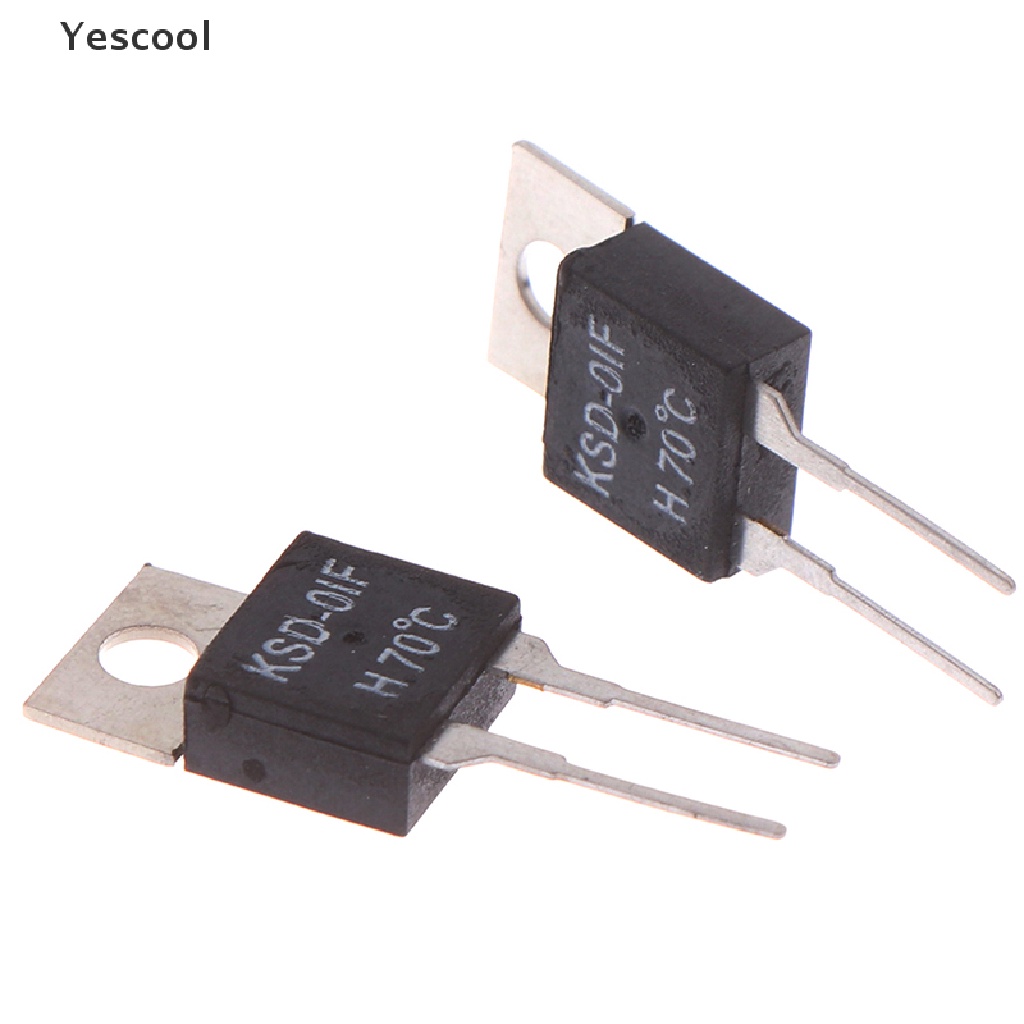 Yescool KSD-01F 2Pcs Saklar Sensor Termostat Suhu 70 Derajat