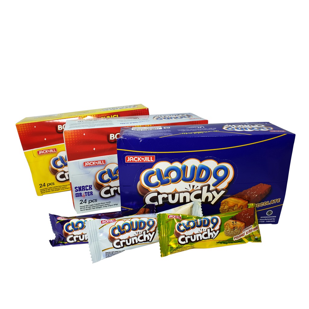 

Cloud9 Crunchy Jack n Jill - Netto 24pcs x @15 gr (Extra 2 pcs/BOX)