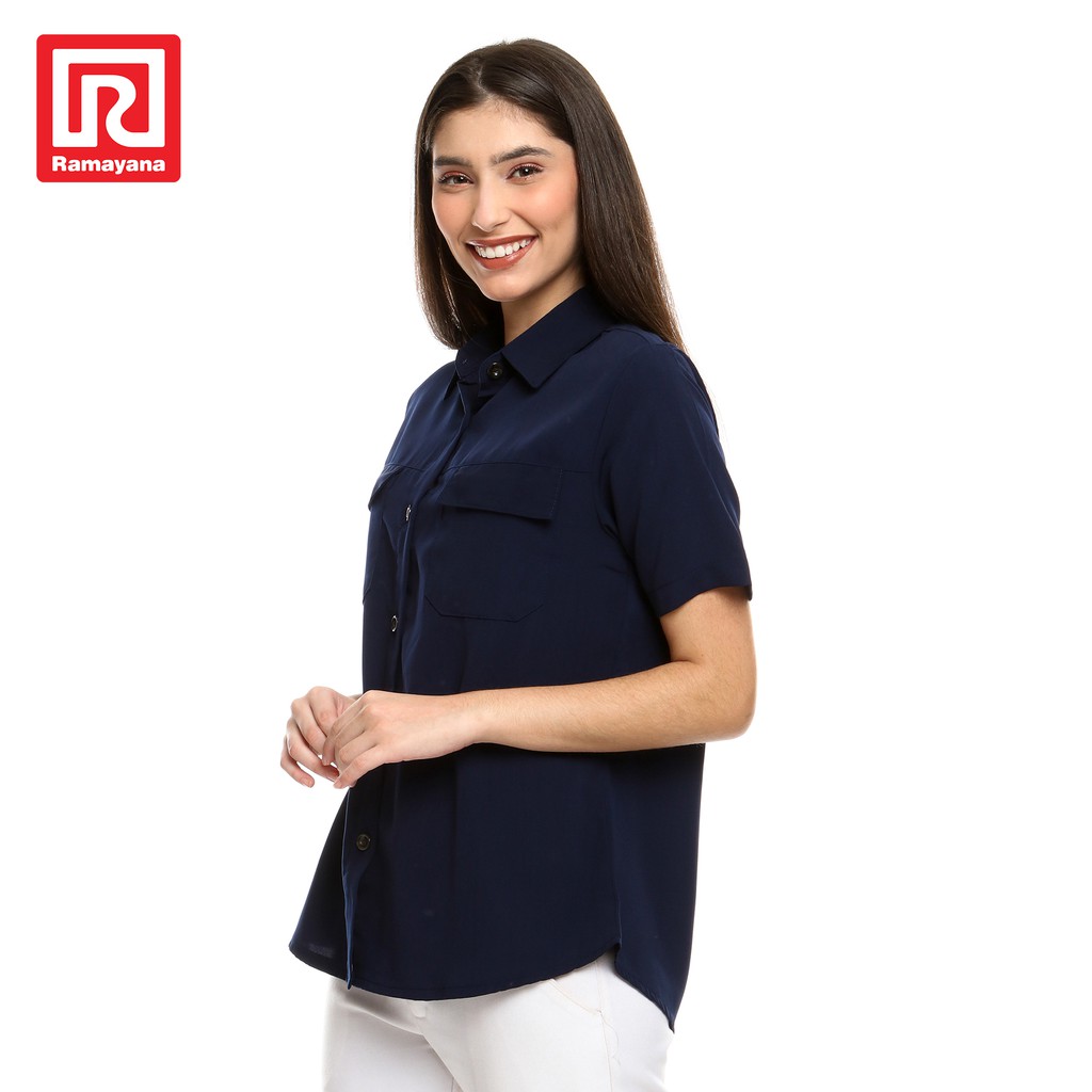  Ramayana  JJ Jeans Kemeja  Casual S S 200 236 Navy 