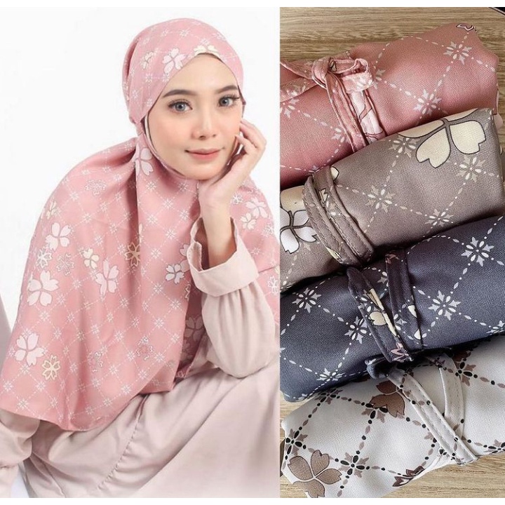 Bergo Wearing Klamby / Bergo Dior Silk Premium / Bergo Silk Motif Maxmara Luxury / Bergo Maryam Moti