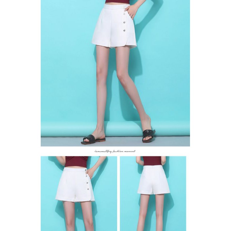 (K4L)lookma boutique-PREMIUM SHORTS HOTPANTS WITH BUTTON SIDE