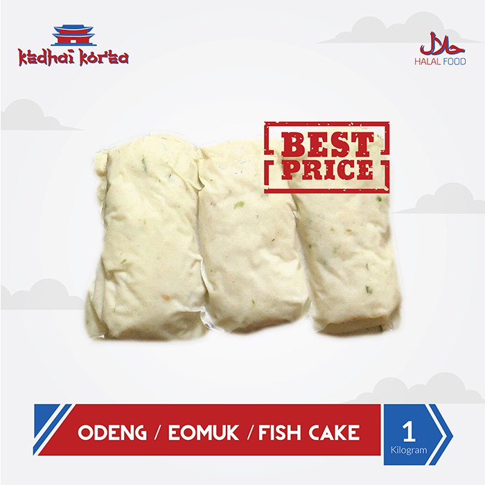 Odeng Eomuk Fishcake Otak Otak Ikan Fish Cake Instan Halal 1000gr 1kg Kedhai Korea