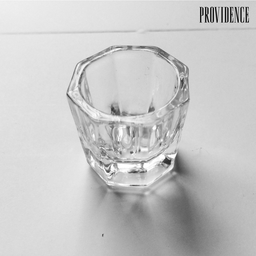 Providence Transparent Glass Bowl Cup Acrylic Powder Container Nail Manicure Salon Tools