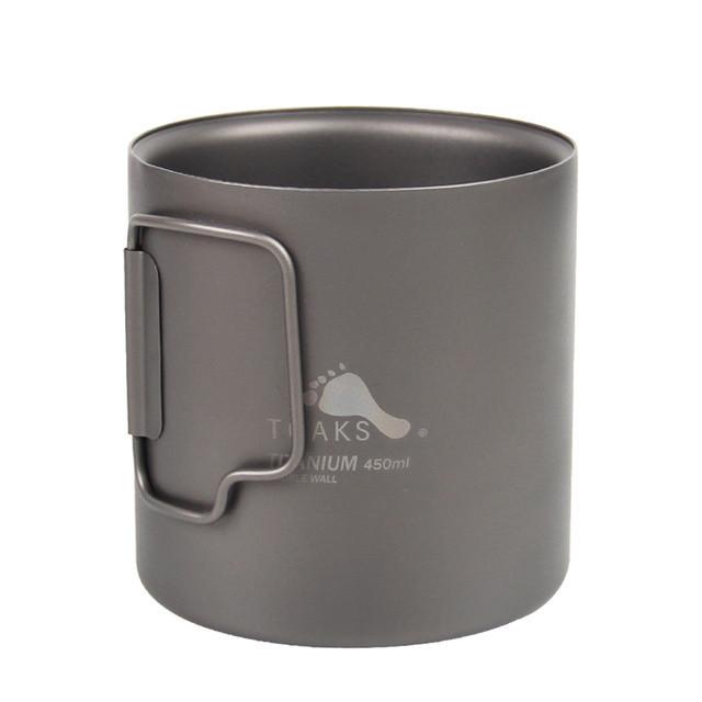 Gelas Outdoor Ultralight Toaks Titanium Double Wall 450 ml Cup