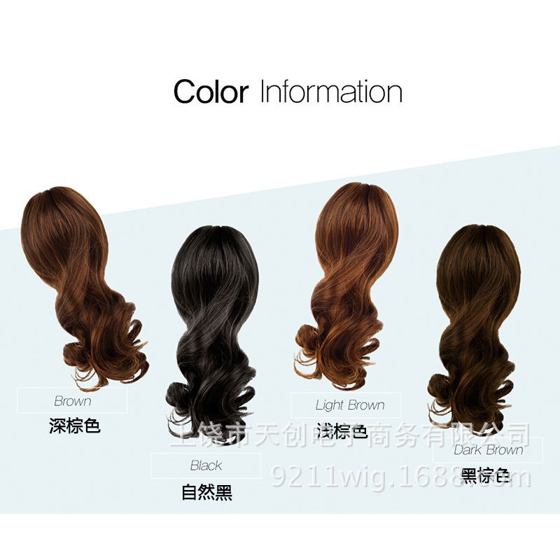 CPK hair clip on jepitan ponytail korea pendek wavy rambut palsu kuncir kuda