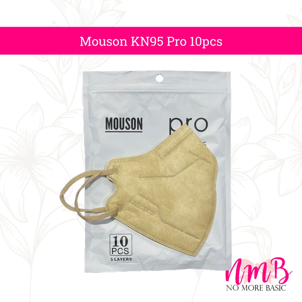 Masker Mouson KN95 Pro Garis 1 pack 10pcs Masker Kesehatan 5PLY Anti Virus