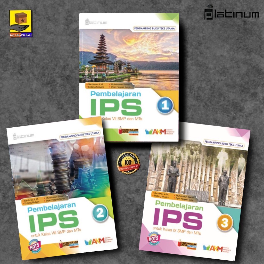 Buku IPS Kelas 7 8 9 / IPS SMP / PLATINUM / SEKOLAH PENGGERAK / RB R1-0
