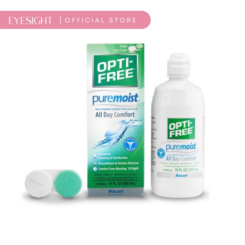 EYESIGHT - Opti-Free Pure Moist 300ml (Cairan Softlens / Disinfectant Solution)