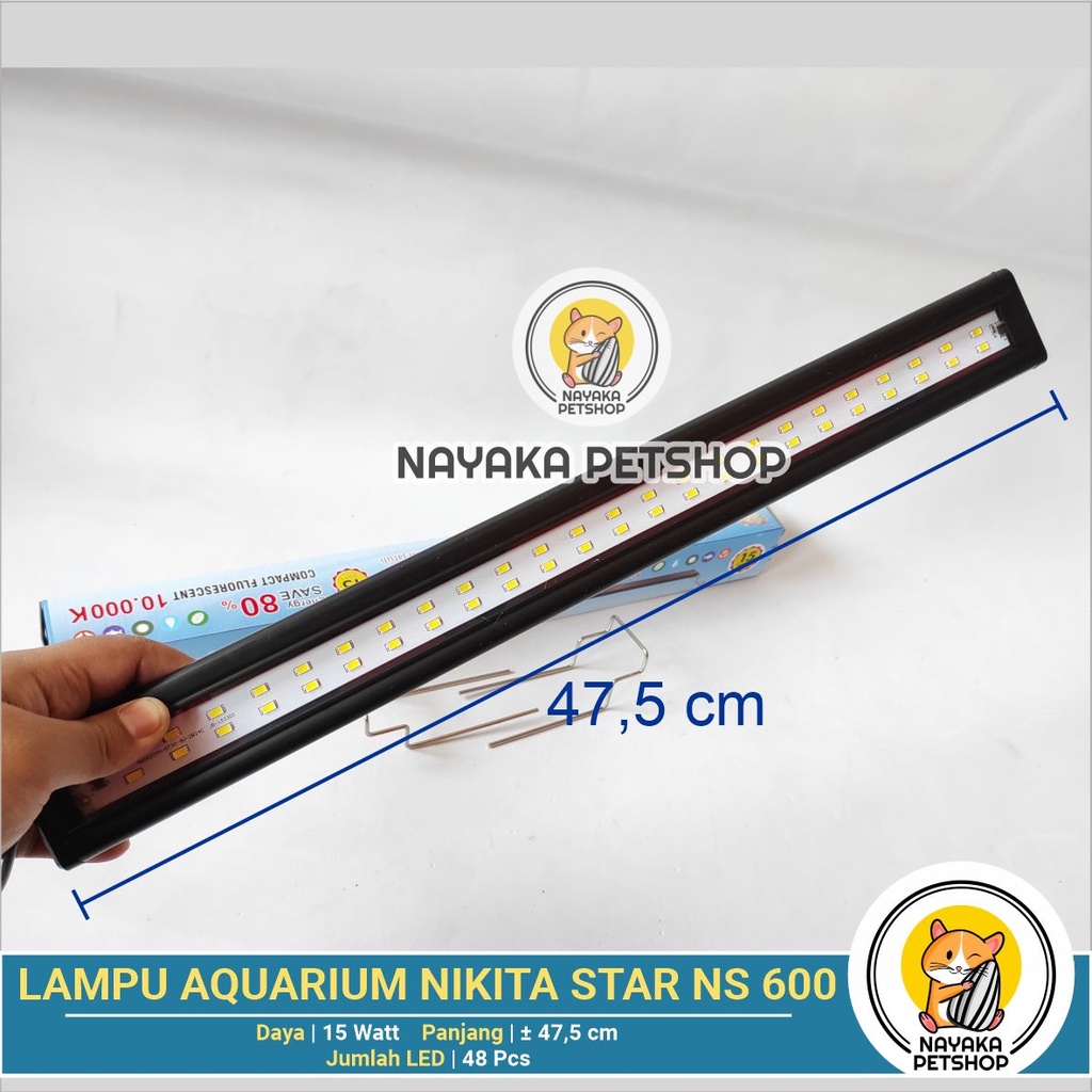 Nikita Star NS 600 60 cm Lampu Led Aquarium Aquascape