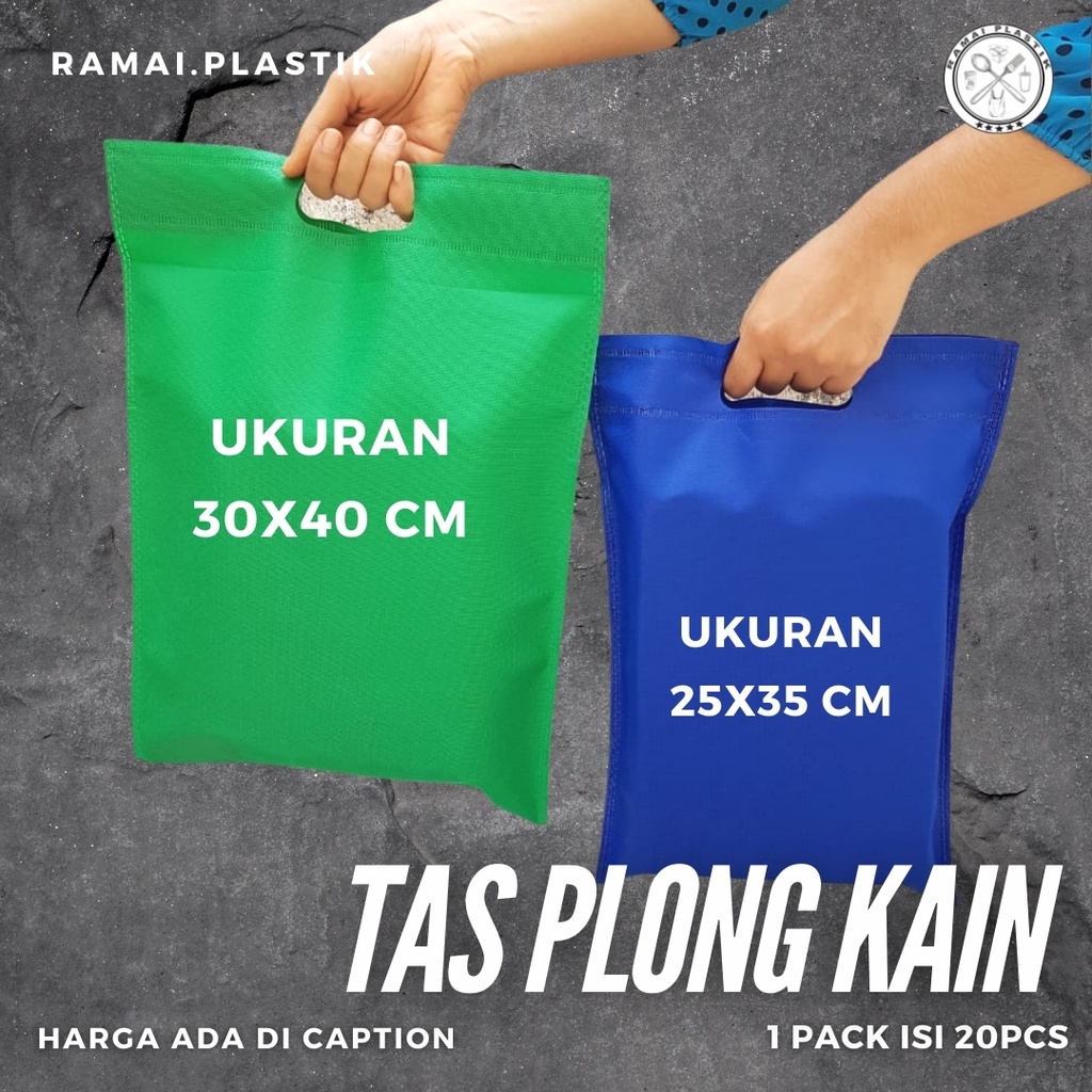 Tas Plong Kain 30x40cm isi 20pcs