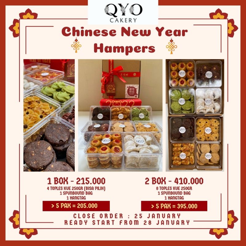 

HAMPERS IMLEK/CHINESE NEW YEAR/LUNAR NEW YEAR/KUE KERING/COOKIES