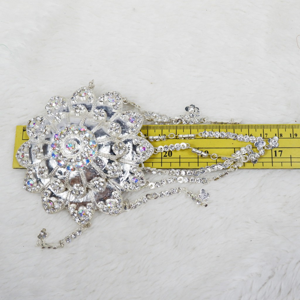 Bros Pengantin Kamboja  Besar silver