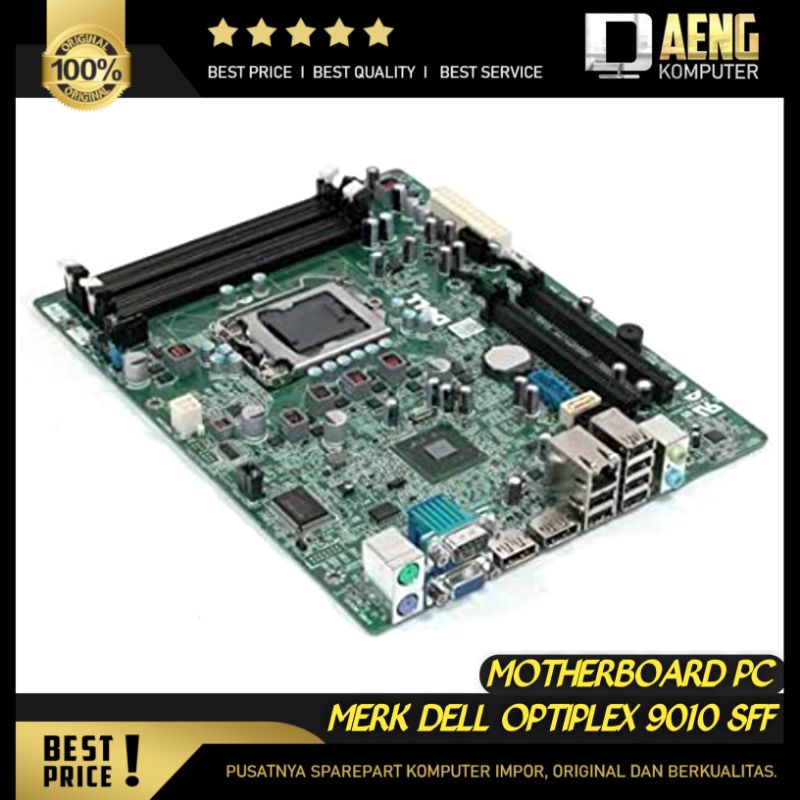 Motherboard Mainboard Mobo ddr3 Intel PC Dell Optiplex 9010 Tipe SFF 1155 Original Murah
