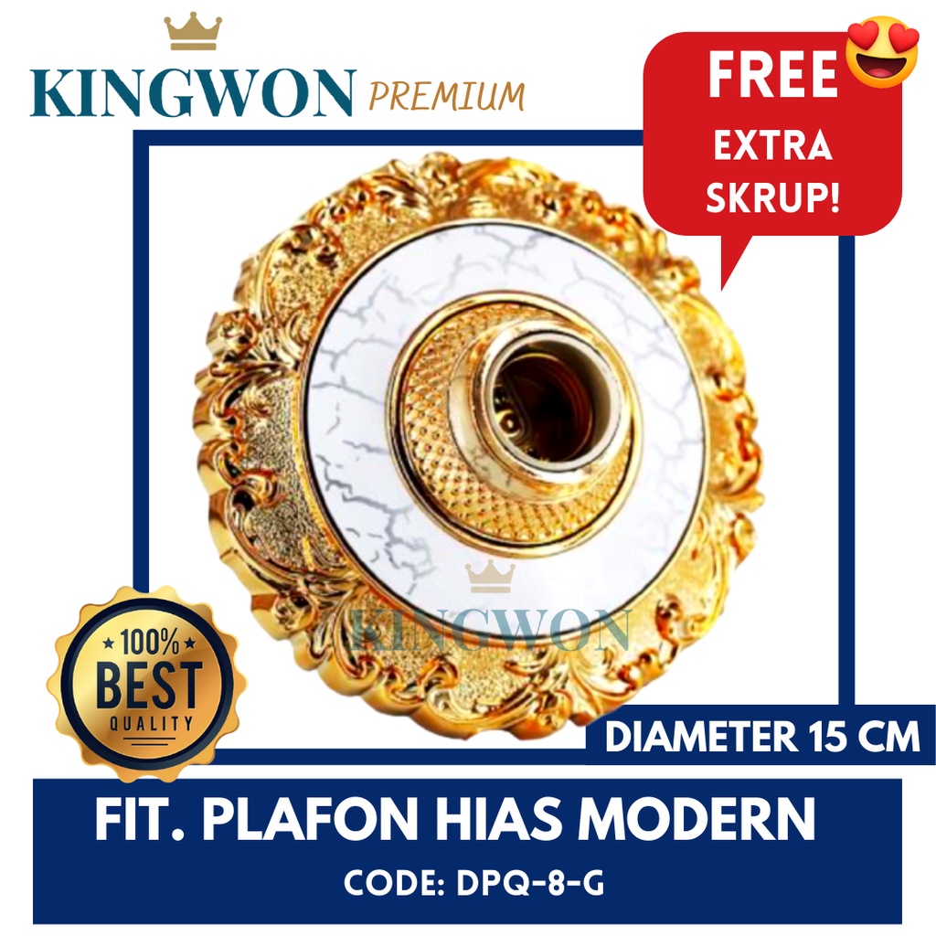 FITTING LAMPU PLAFON HIAS MODERN DPQ-8-G