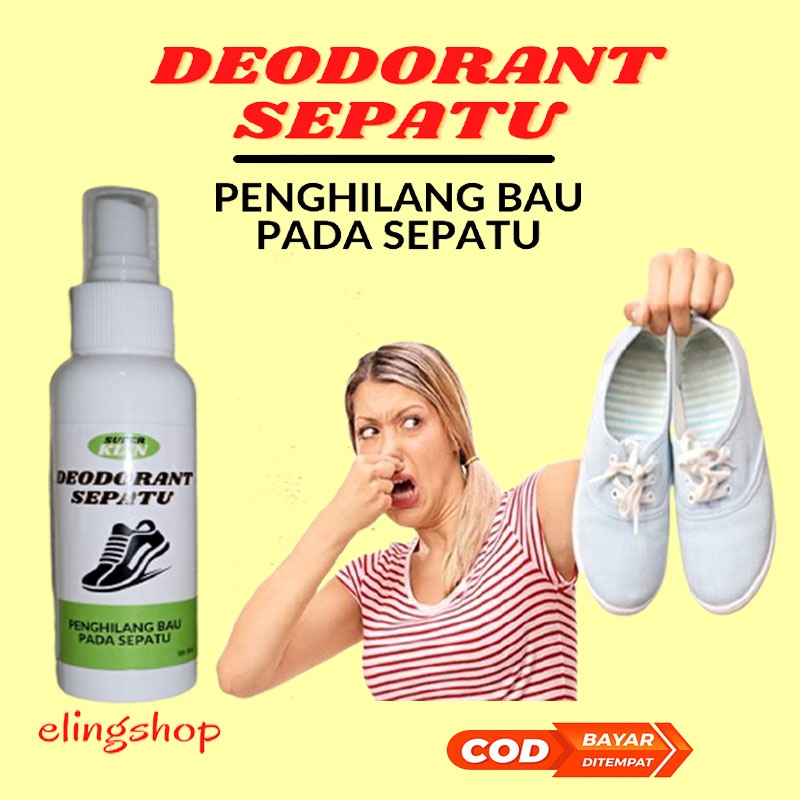 Paket 2 Botol Parfum Pewangi Deodorant Penghilang Bau Sepatu Helm Kaki