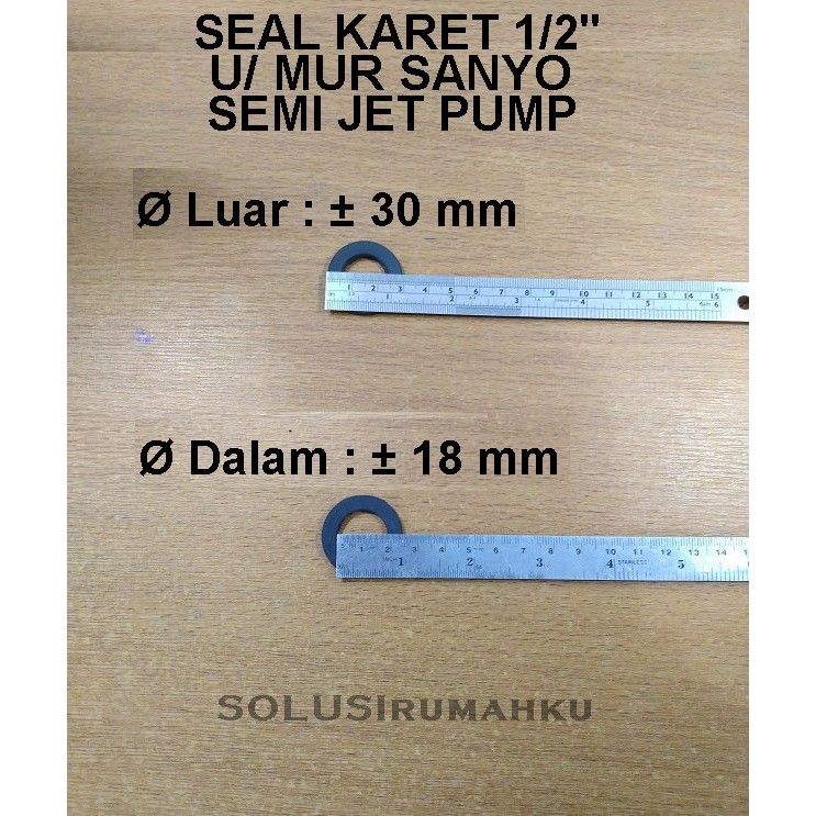 Seal Karet Hitam untuk Mur Sanyo Pompa Air Semi Jet Pump/Seal Karet #3 SRNew143
