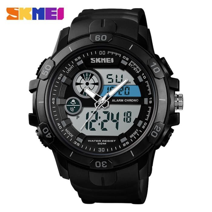 SKMEI Jam Tangan Kasual Digital Analog Pria - 1428 - Black