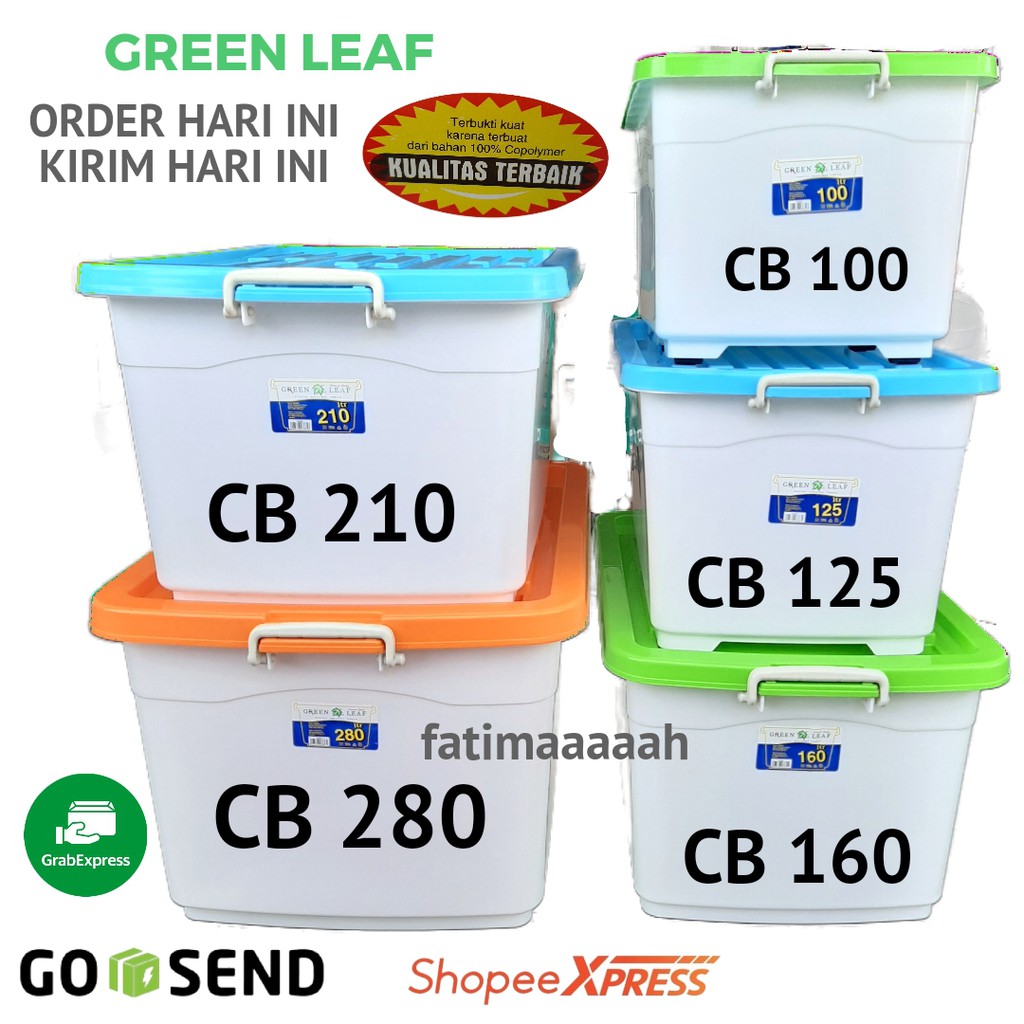 GREEN LEAF - SIERRA CONTAINER BOX 25-50-75-100-125-160-210-280 LITER / CONTAINER BOX / BOX RODA SERBAGUNA