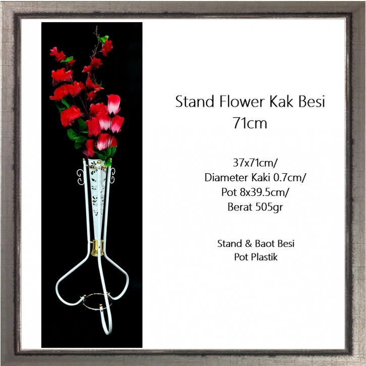 Stand/Pot Flower Kaki Besi 71cm