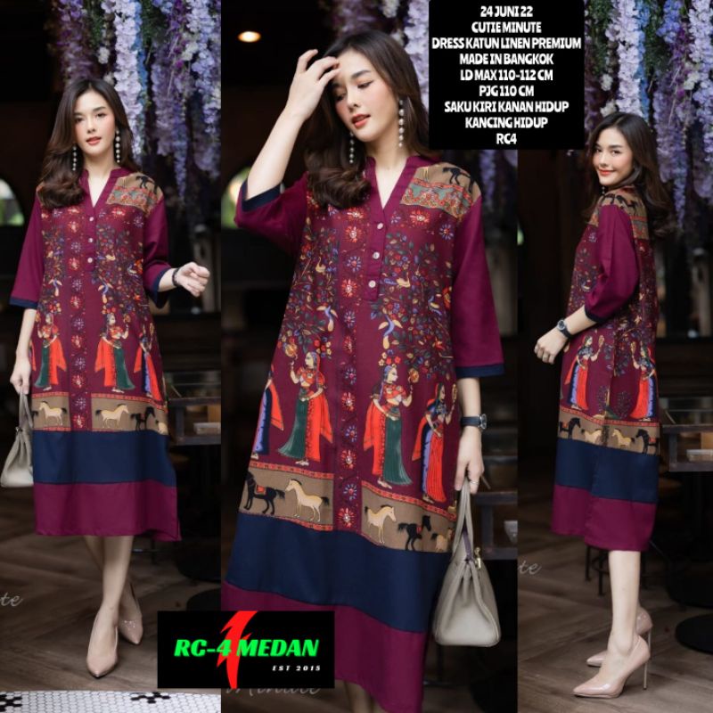 DRESS WANITA KATUN LINEN