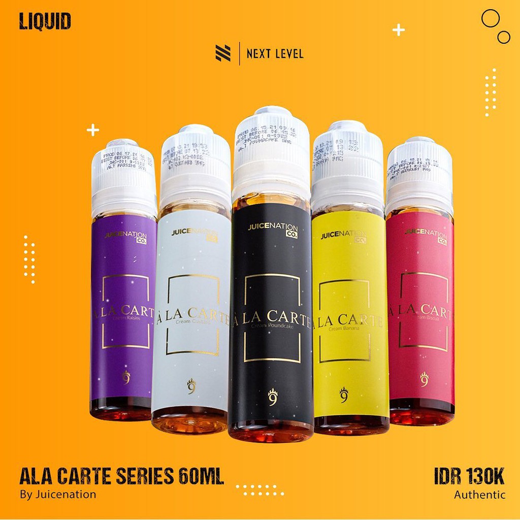 A La Carte Cream Poundcake 60ml Liquid Alacarte Ala Carte Poundcake Nlf Shopee Indonesia