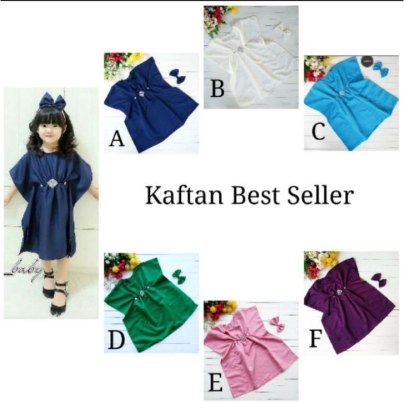 KAPTAN ANAK LUCU FREE BANDANA/BAJU KAFTAN
