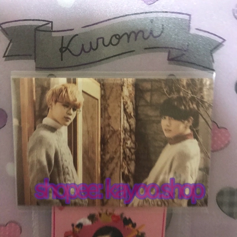 BTS MPC Mini Photocard Jikook jimin jungkook zip code 22920 rare