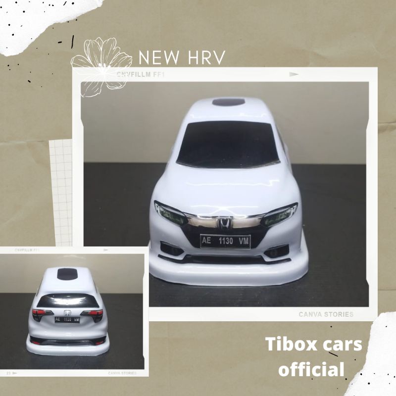 (Bisa Request) Box tisu bentuk miniatur mobil Hrv/New hrv