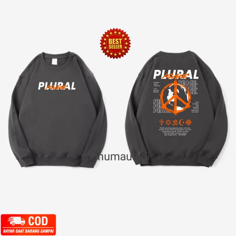 Sweater Crewneck pluralisme / sweater pria / Crewneck wanita / Sweatshirt pluralisme