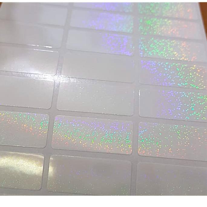 

[ Rebut promo Label nama stiker waterproof Polos Snowy Glitter ...,,