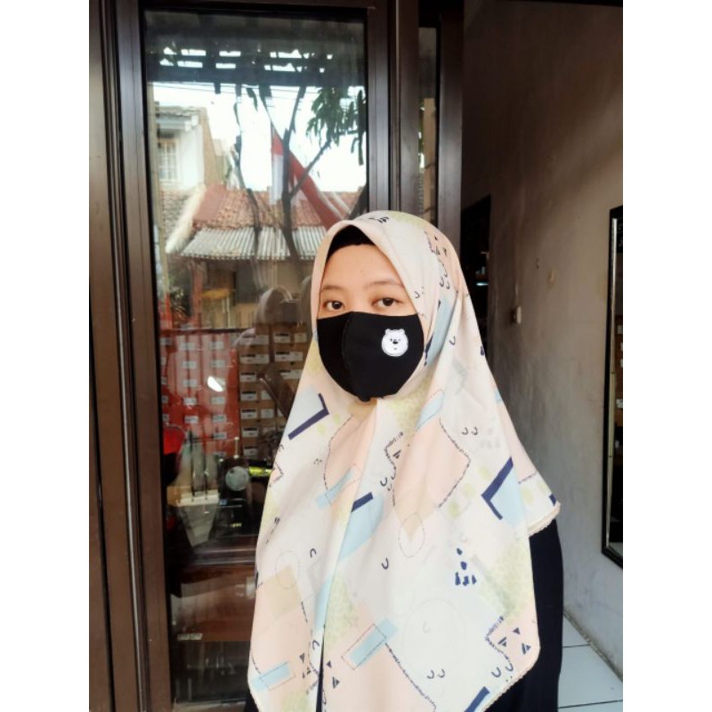 Hijab Vine / Kerudung segi empat Vine