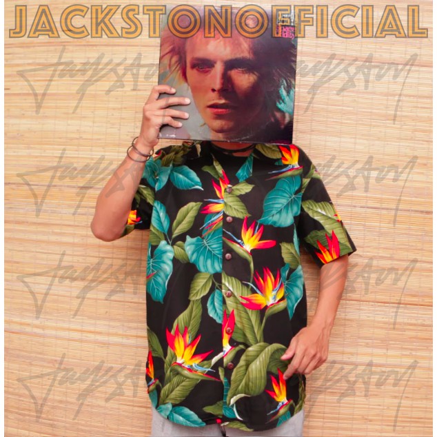 BACA DESKRIPSI SEBELUM PESAN ..MahakaSvatur.. Kemeja Pantai Bohemian Pria Jackston Surf Hawai Floral