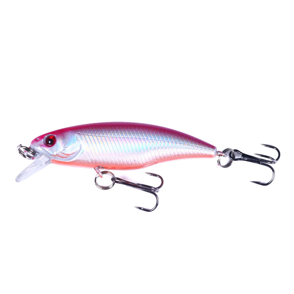 Hengjia 1pc NEw 20 color Umpan Pancing Swimbait Ikan Kecil Ukuran 6cm/4.3g Luminous Fishing Lure Sinking Crankbait Alat Pancing Tackle