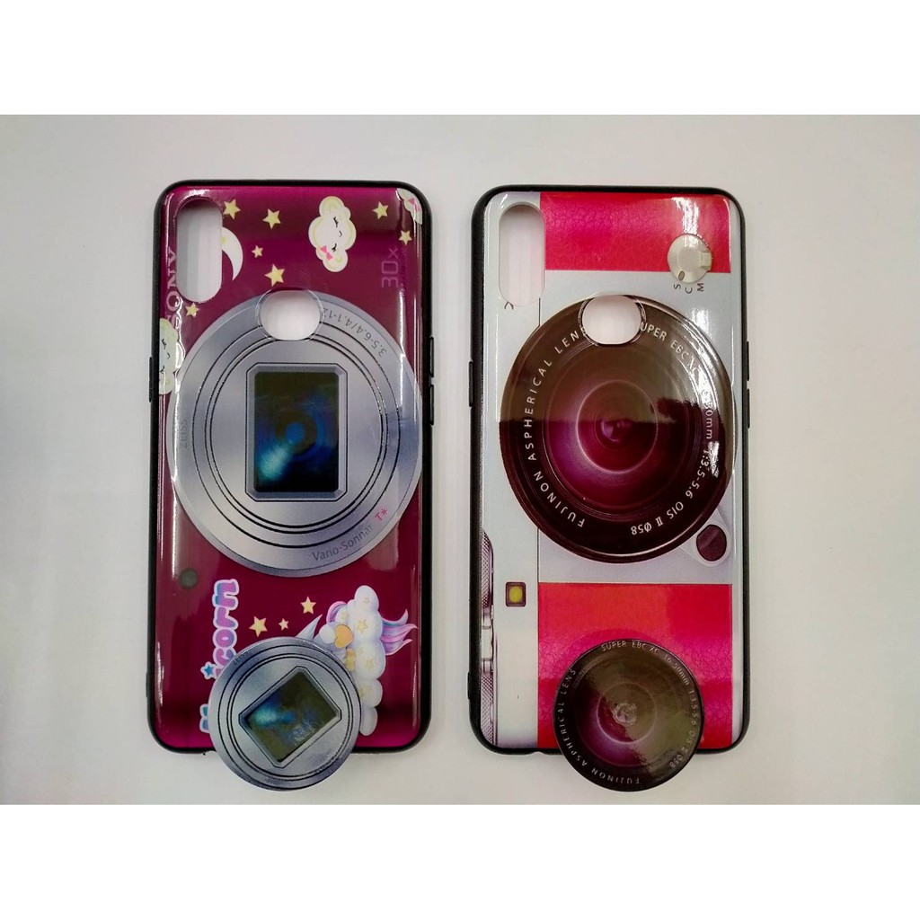 Casing SAMSUNG A10S Case Fuze Kamera GRATIS Popsocket Karakter Lucu