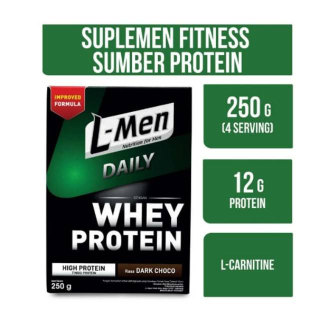 

L-men daily whey protein dark choco 250gr