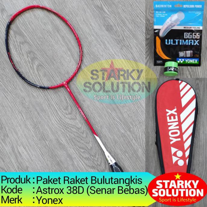 YONEX ASTROX 38D New 38 D BG66 Ultimax Raket Bulutangkis Original