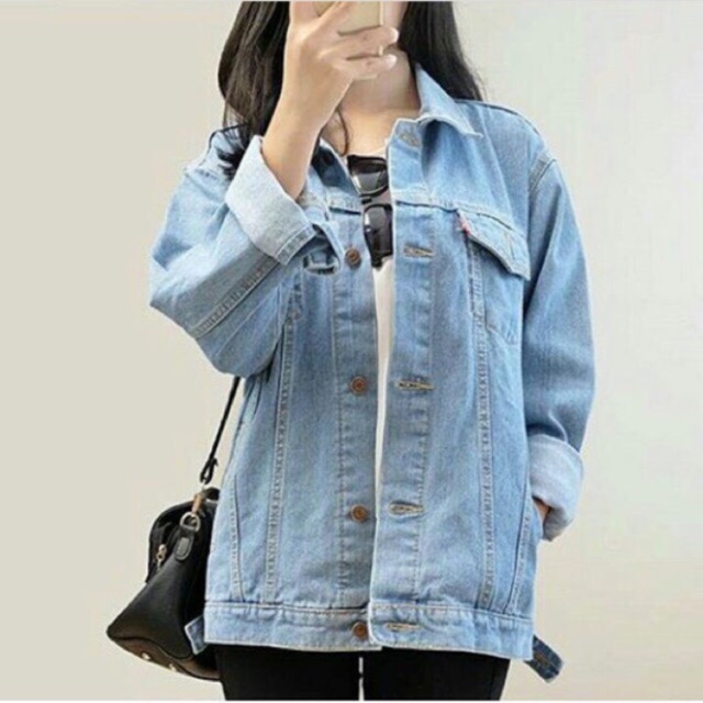  Jaket  jeans  levis oversize bio blitz oversize Shopee 