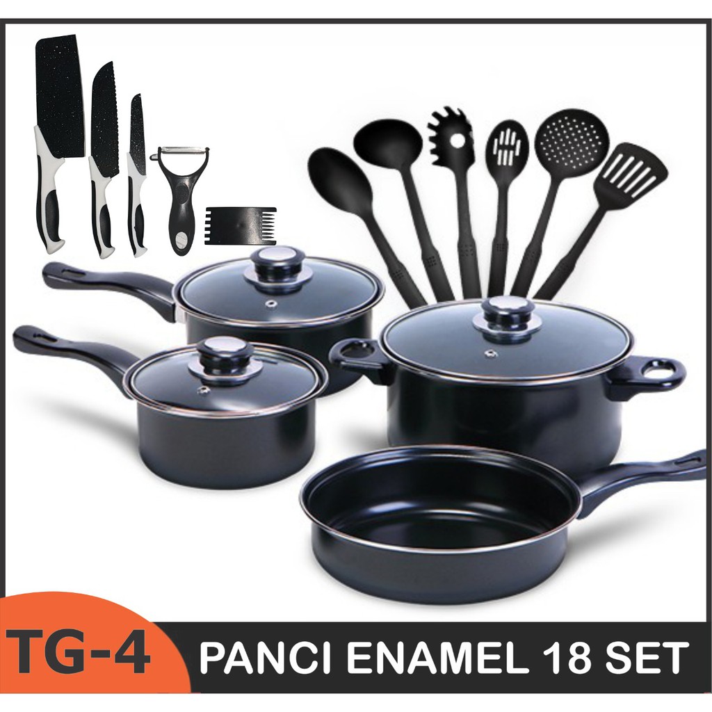 Panci Set Riverra Teflon Marble 18 Pcs Cookware Set Tutup Kaca Free Spatula 6Pcs PANCI TEFLON 18 SET TEBAL TAHAN API ANTI LENGKET IRIT MINYAK Panci BERANAK Isi 18 Dan Pisau GRATIS Bubble Kardus AMAN