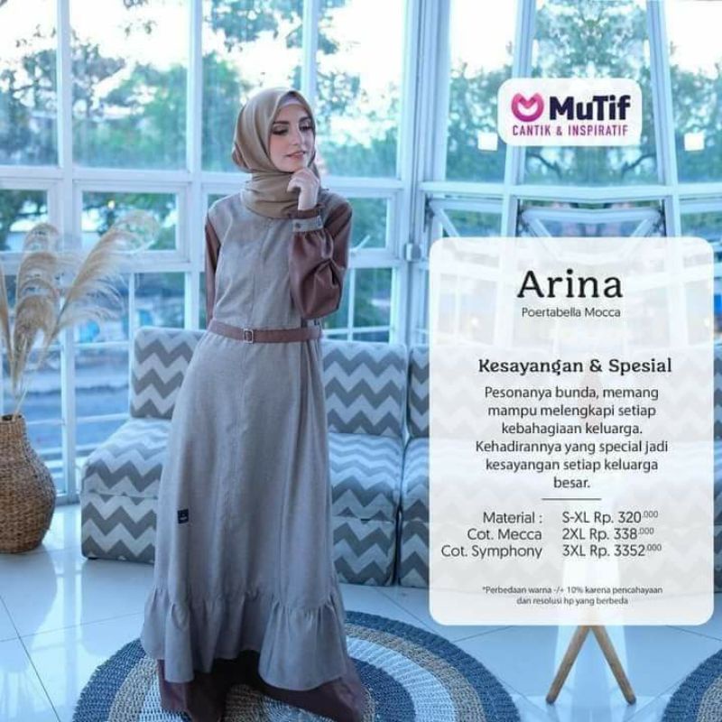 Arina Dress Mutif Brown
