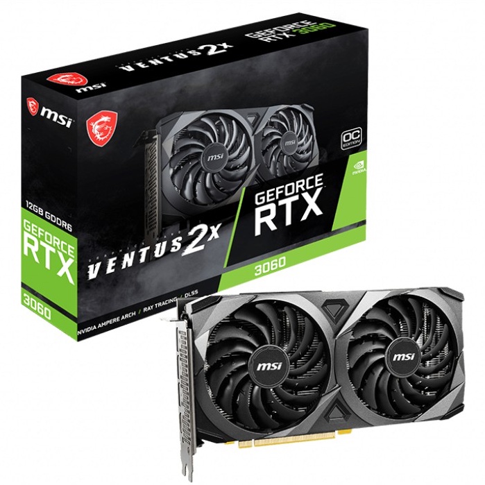 MSI GeForce RTX 3060 VENTUS 2X OC 12GB GDDR6 VGA Ampere RTX3060 DDR6