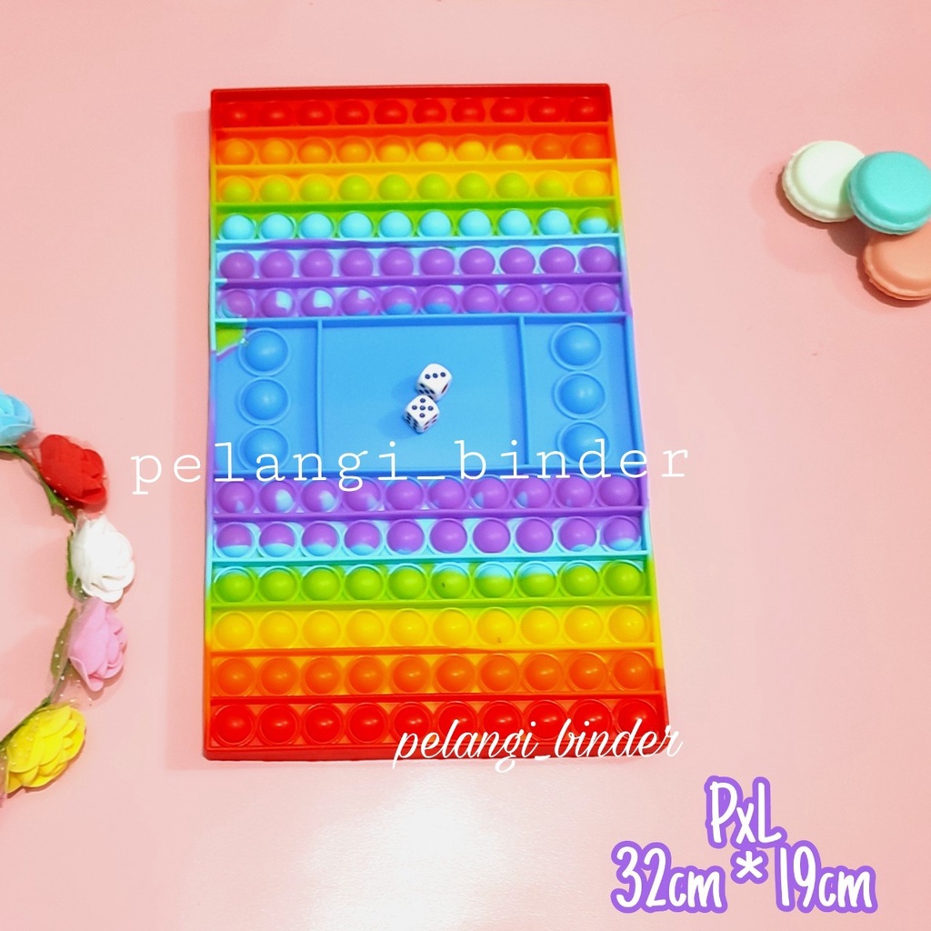 Pop it jumbo ice cream/ kupu-kupu/dinosaurus-Dadu