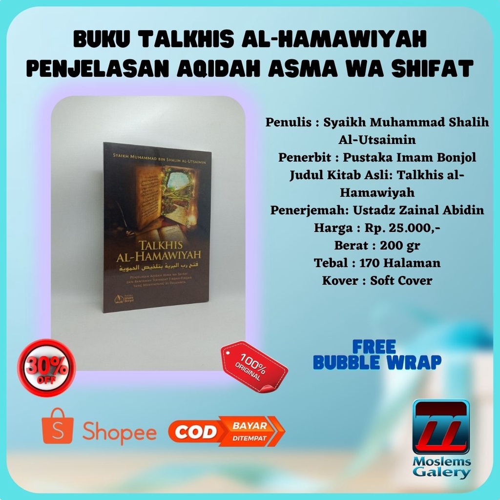 Buku Talkhis Al-Hamawiyah Penjelasan Aqidah Asma Wa Shifat