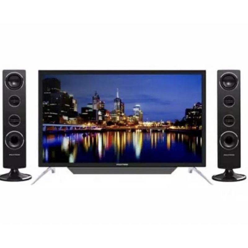 POLYTRON TV LED PLD 24TV0855 / PLD 24TV1855 + SPEAKER TOWER (24 INCH / DIGITAL / USB MOVIE)