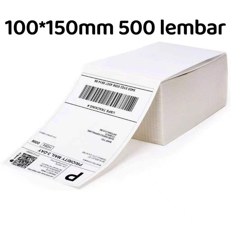 

Kertas Thermal 100 x 150 mm isi 500 Lembar / Label Thermal 100 x 150 mm Kertas isi 500 Lembar Sticker
