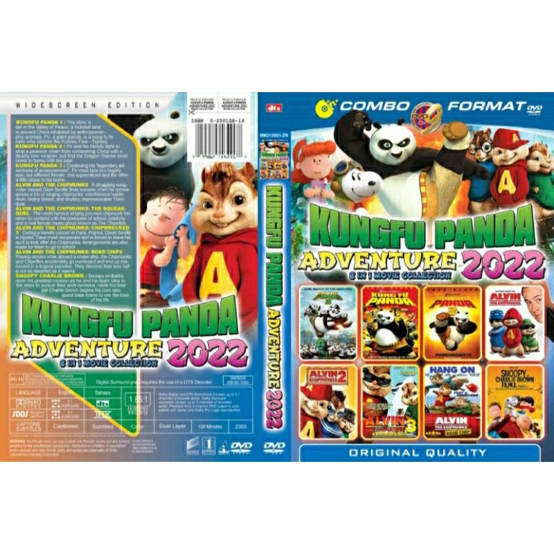 Kaset film koleksi kartun anak kungfu panda vol.2022