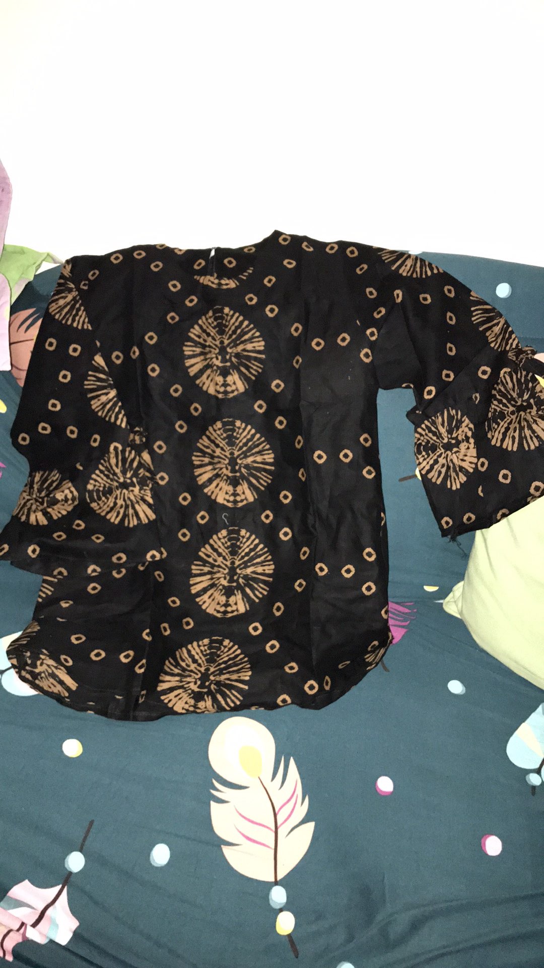 Blus Terompet Joewita Capucino Atasan Baju Batik Wanita Santai Kerja Murah