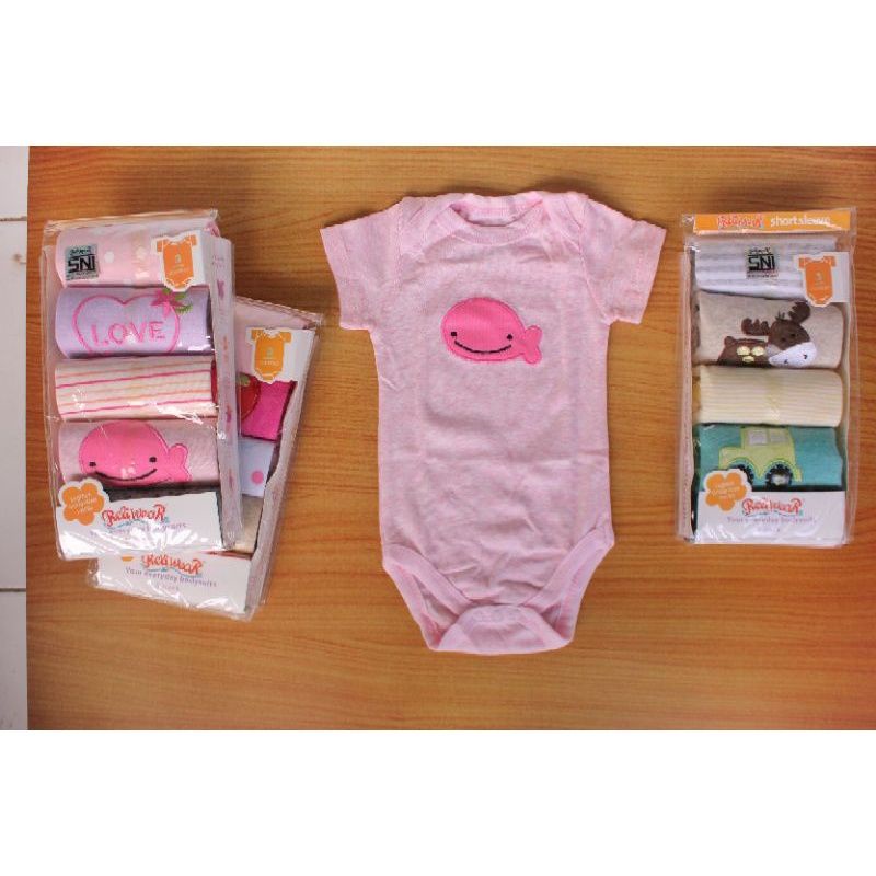 (SNI) Baju Jumper Jumpsuit Bayi Perempuan Bodysuit Newborn 1 Tahun Motif Karakter Lucu Premium Reliw